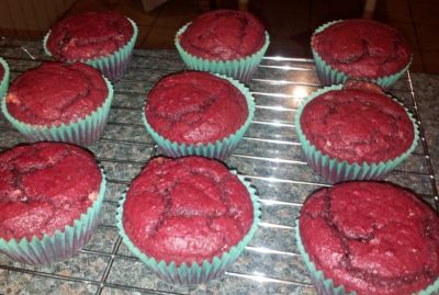 Step 10 - the cracked tops are due to my use of Gluten Free flour - the finish is usually perfectly smooth.